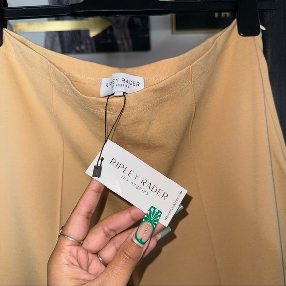 RIPLEY RADER Ponte Knit Wide Leg Pant in Wheat Womens XL New NWT - Picture 9 of 12